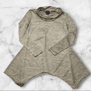 Focus 2000 Women's Long Sleeve Gold Blouse Sweater Top Shirt Size Small (S) D39